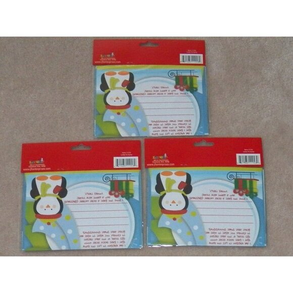 NEW Lot of 3 Letter To Santa 3-Piece Kit Letter Sticker Sheet Envelope Christmas - Picture 4 of 4